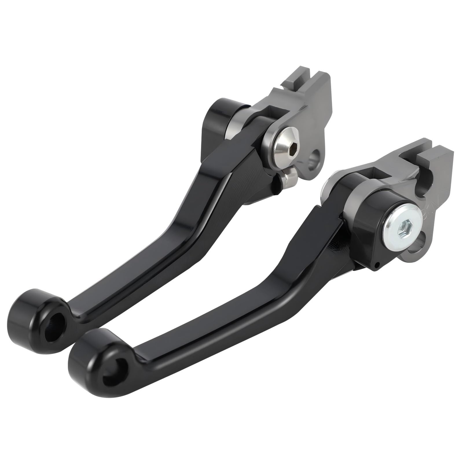 Riderai Black Motorbike Clutch Levers Lever Brake Clutch Motorcycles Levers Set Aluminum For Moto Dirt For Pit Bike Off-Road Vehicle(Black)