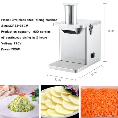 Cortadora eléctrica comercial para vegetales 250W miniatura 2