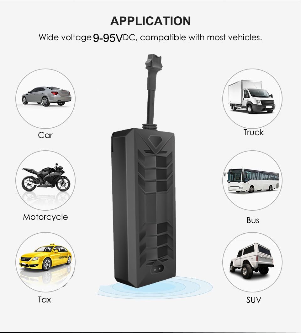 Winnes TK806 4G Festverdrahteter GPS Tracker Echtzeitverfolgung 180 Tage Verlauf Kraftstoff-Abschaltung Diebstahlschutz Sofortalarm Acc-Warnung Flottenverwaltung 12V-24V DC Für PKW LKW Motorrad