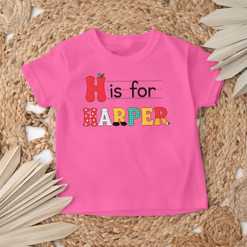 Custom Back to School Shirt for Kids – Personalized T-Shirts for Toddlers, Preschool First Day of School Gift4