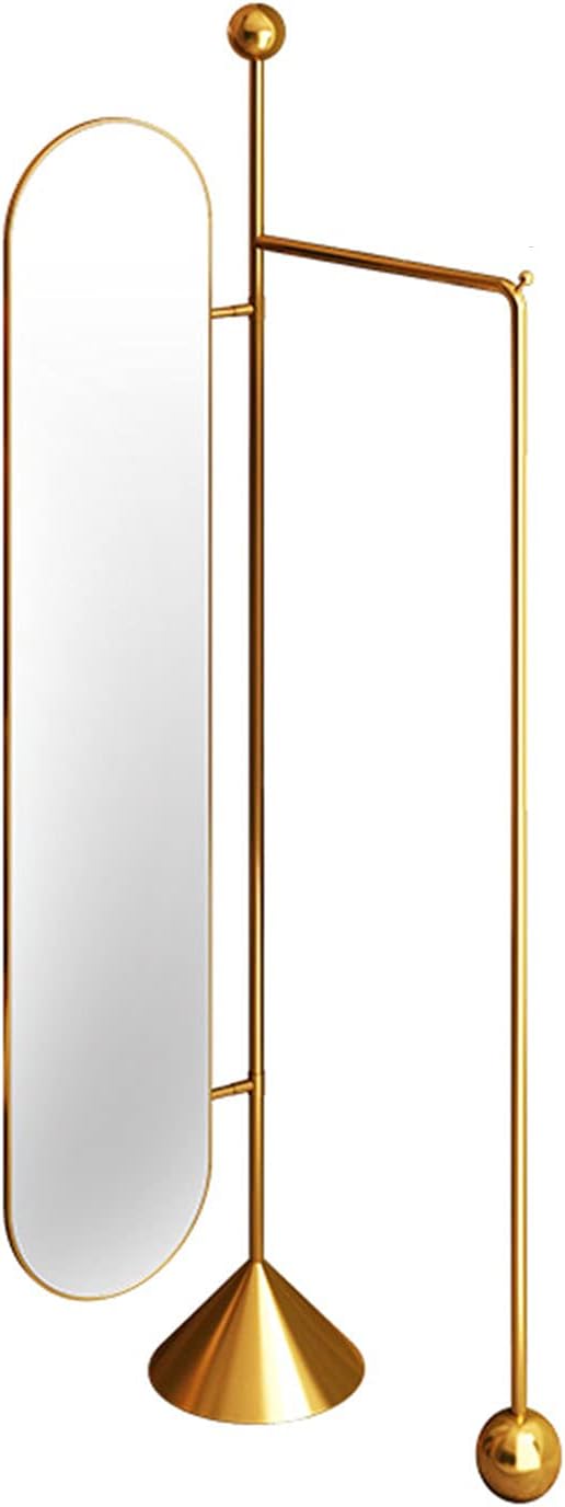 Light Mirror Full-Length Mirror Household Rotatable Hanger One-Piece Floor Mirror Ins Wind Full-Length Mirror