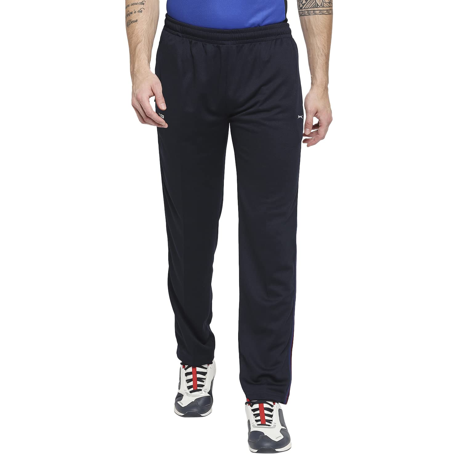 black panther Acti Fit Men's Track Pants | Polyester Mid Rise Regular Fit Track Pants for Men | Casual Trousers | Gym Trackpants | Activewear Sports Lowers for Man (2050123LX)-picture-54