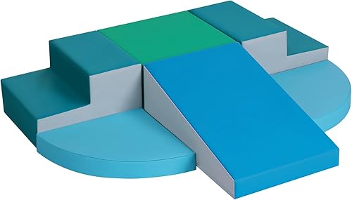 Juguetes de escalada de cuero sintético suave de 6 piezas, juego de actividades de escalada y gateo en interiores, estructuras de escalada para