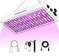 WZDRAGON 2024 Upgraded BW2000 LED Grow Lights Double Chips Full Spectrum with 10ft Cable for Greenhouse and Indoor Plant Veg and Flower Growing [White]