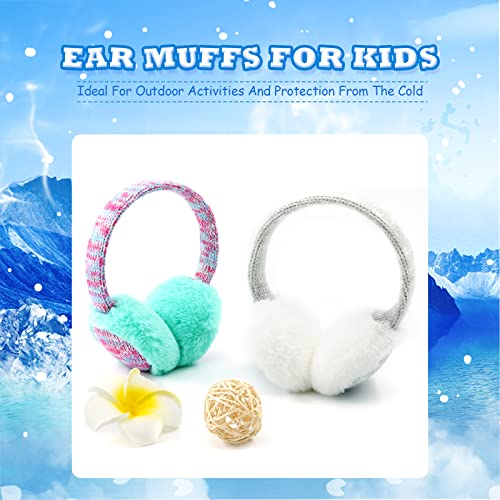 Raoexi Winter Ear Muffs For Kids Warm Furry Knit Girls Earmuffs Boys Baby Plush Toddler Ear Warmers Outdoor Ear Covers thumb #3