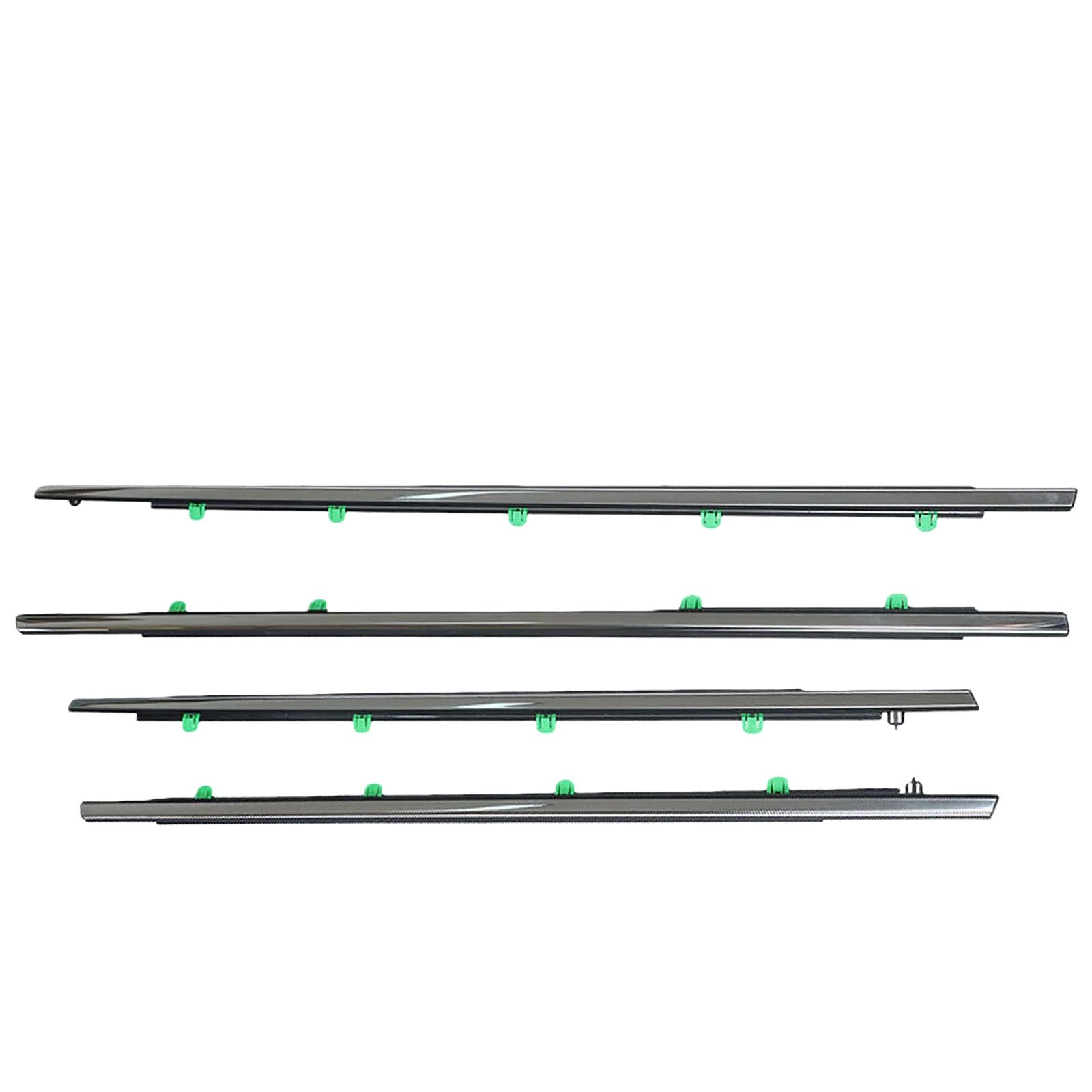 Mzxygkli 12-16 Car Window Weather Strip 4Pcs Car Window Weatherstrip Side Door Glass Sealing Strip Weather Moulding Trim For Crv(12-16)