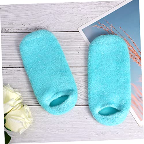 FRCOLOR 1 Pair Foot Softening Socks Dry Feet Socks Footcare Socks Ondo Socks for Women Spa Moisture Womens Socks Heel Repair Foot Moisturizing Socks Anti-Crack Socks Cosmetic Shield Miss - Image 3