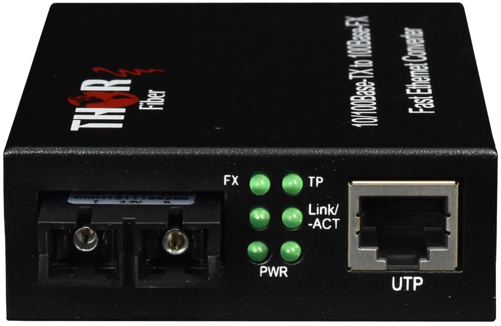 Convertisseur de média fibre Ethernet multimode monomode 10/100 Mbps SC