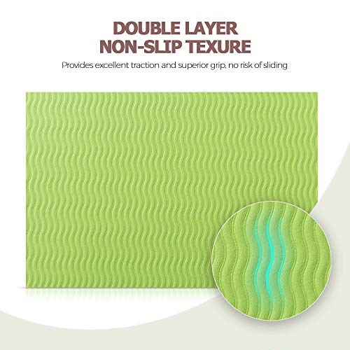 image for YXwin Yoga Mat, Classic 1/4 Inch Thick, Non Slip Pro Yoga Mat, Eco Fri