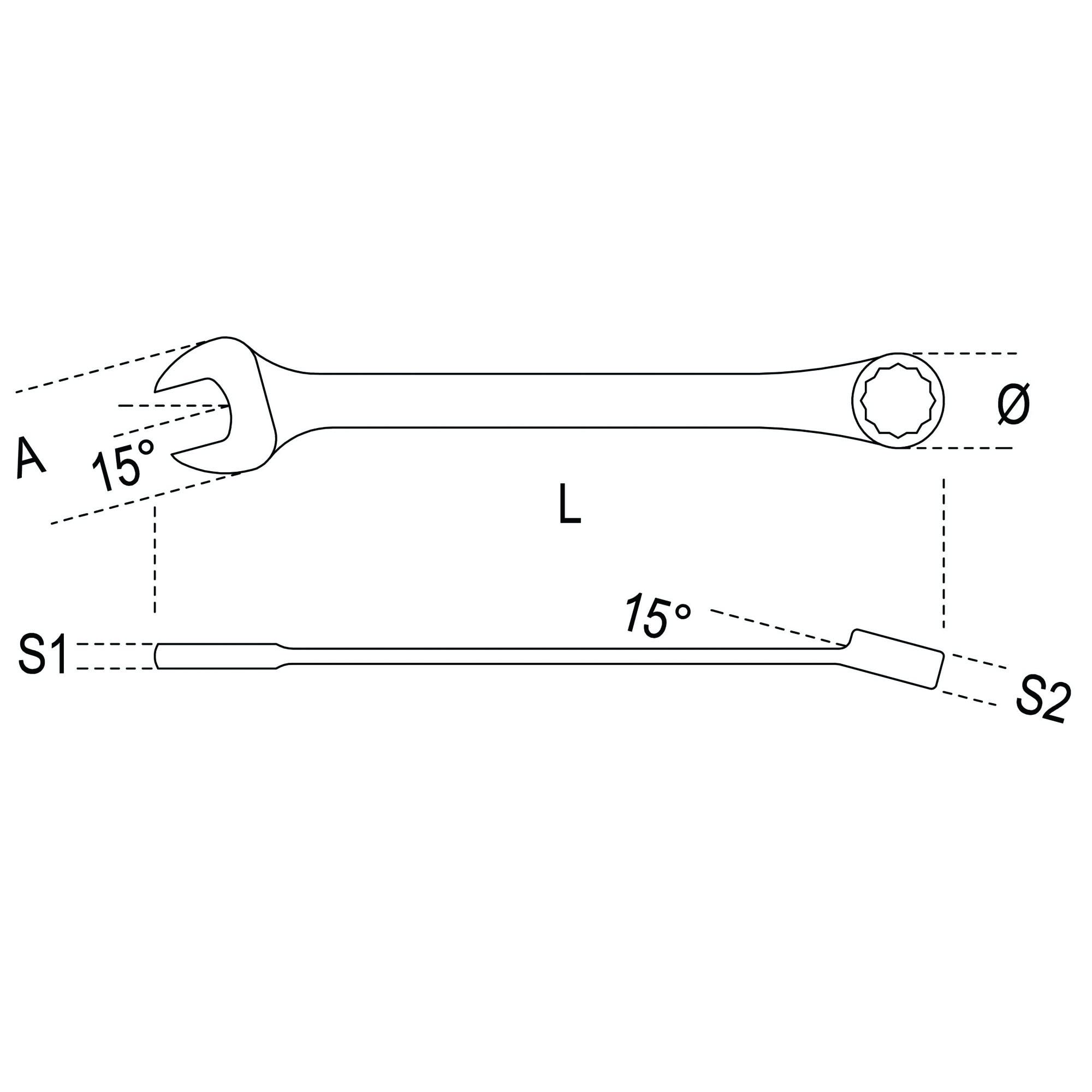 BETA - 42N/SC9I Serie di 9 chiavi combinate con supporto compatto, con spessori delle teste ridotti al minimo possibile per intervenire correttamente in ogni spazio, 000421087