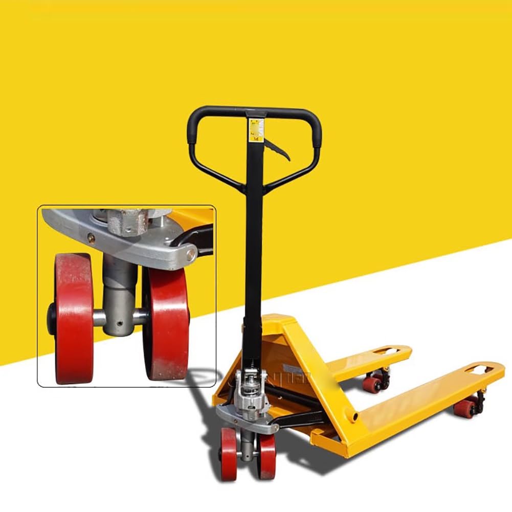 Ruote per transpallet Set completo 2 ruote sterzanti 200x50mm, 4 Rullo di carico anteriore 80x70mm carrello portapallet Rulli per camion pallet PU Foro da 20mm Cuscinetto-6204 Carico totale 3000kg
