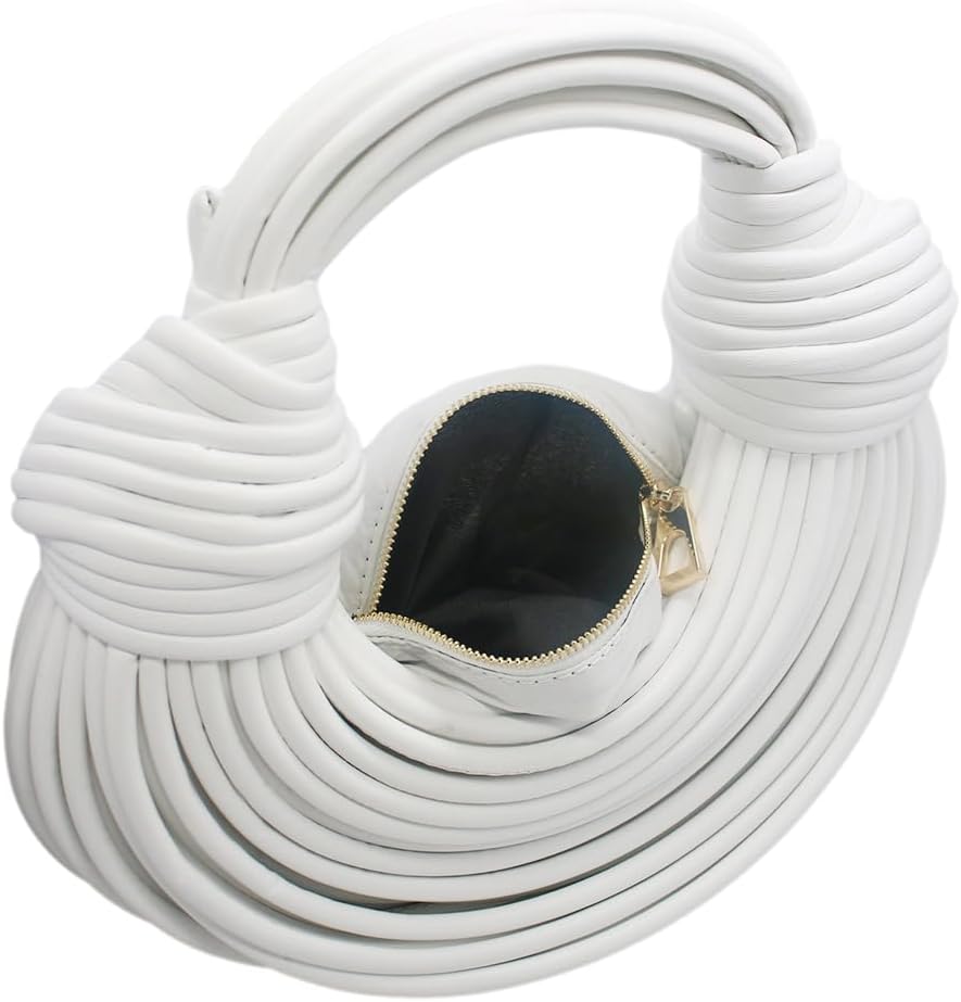 Women Woven Handbag PVC Leather Satchel Creative Noodles Style Fashion Crossbody Bag | PVC Leather, Fashion - Image 7