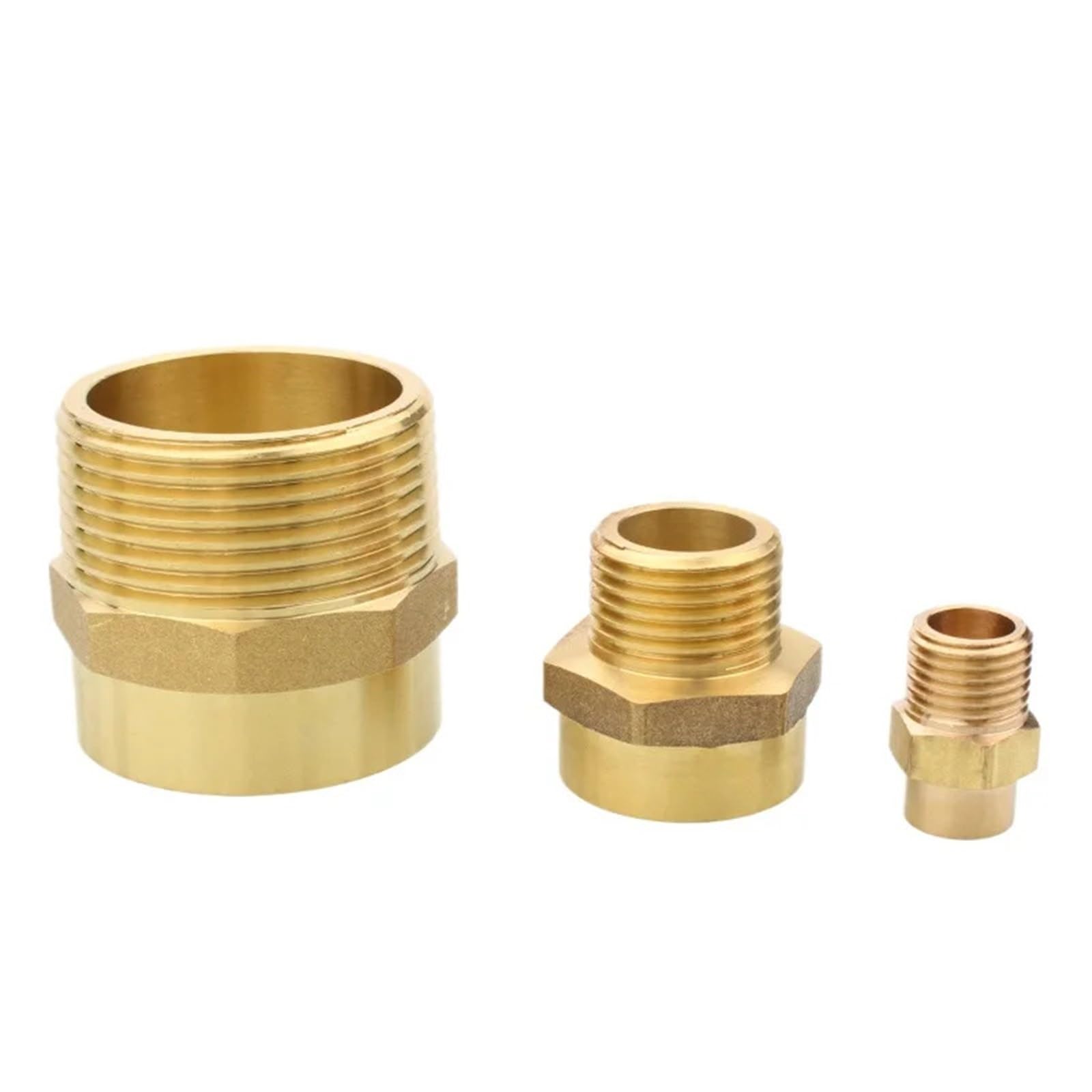 5 uds hembra macho for soldar Scoket extremo alimentación soldadura Unión de latón acoplador instalación tuberías for aire acondicionado Para Plomería Industr