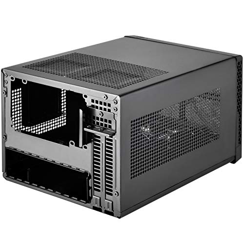 Image of Silverstone Tek Mini-DTX, Mini-ITX Small Form Factor Computer Case with Faux Aluminum Front Panel Cases SG13B-Q