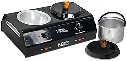 Aquecedor De Cera Profissional Termocera Prime Preto Com Controle De Temperatura Duplo