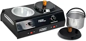 Aquecedor De Cera Profissional Termocera Prime Preto Com Controle De Temperatura Duplo