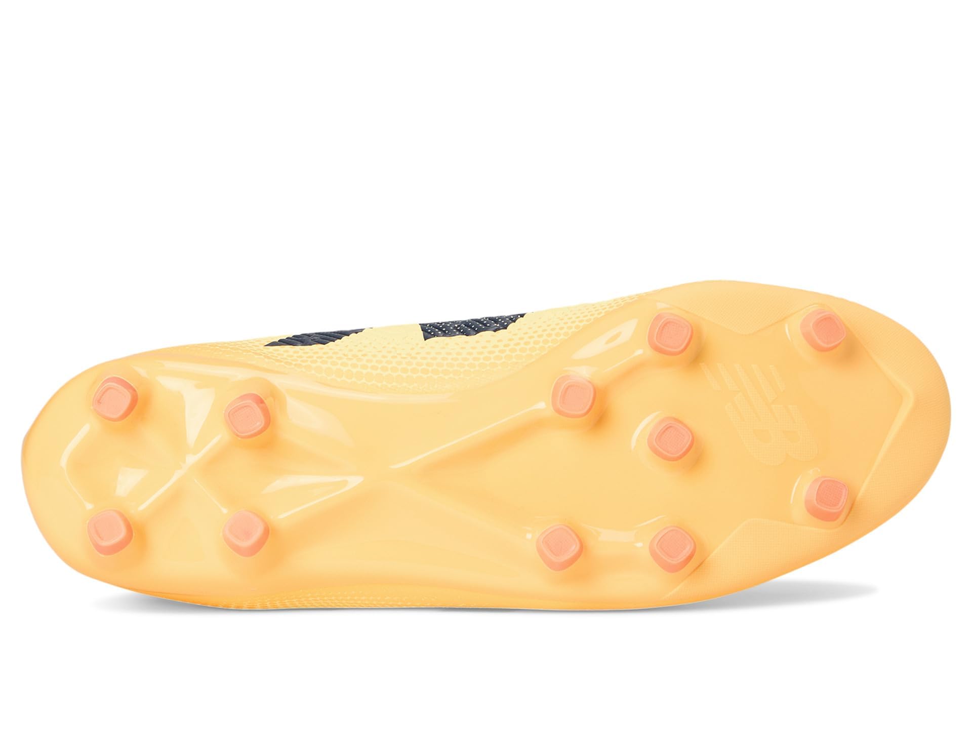 New Balance Unisex Tekela Magique FG V4+ Soccer Shoe, Parchment/Clementine/Hot Mango, 9 US Men