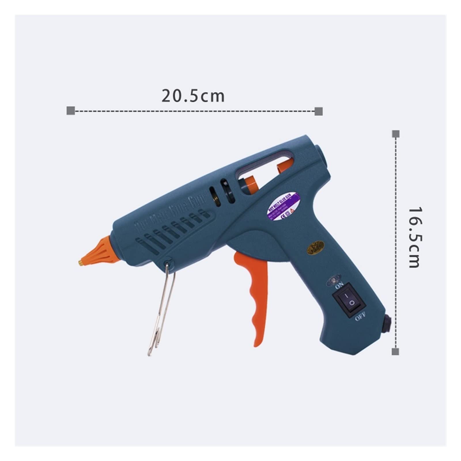 Pistolet do Kleju, Pistolet do kleju Torba narzędziowa 50W/150W 100W Pistolet do klejenia na gorąco Miedziana dysza do 11mm klej w sztyfcie do domu DIY, prezenty świąteczne, rzemiosło(Set C,TYPE_100W)
