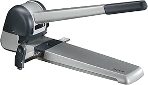 Leitz 51820184 Super Punch Heavy-duty 2-Hole Long-handled Capacity 250 x 80 gsm - Black and Grey