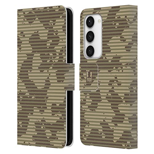 Coque Samsung Galaxy S23 5G portefeuille cuir protection camou