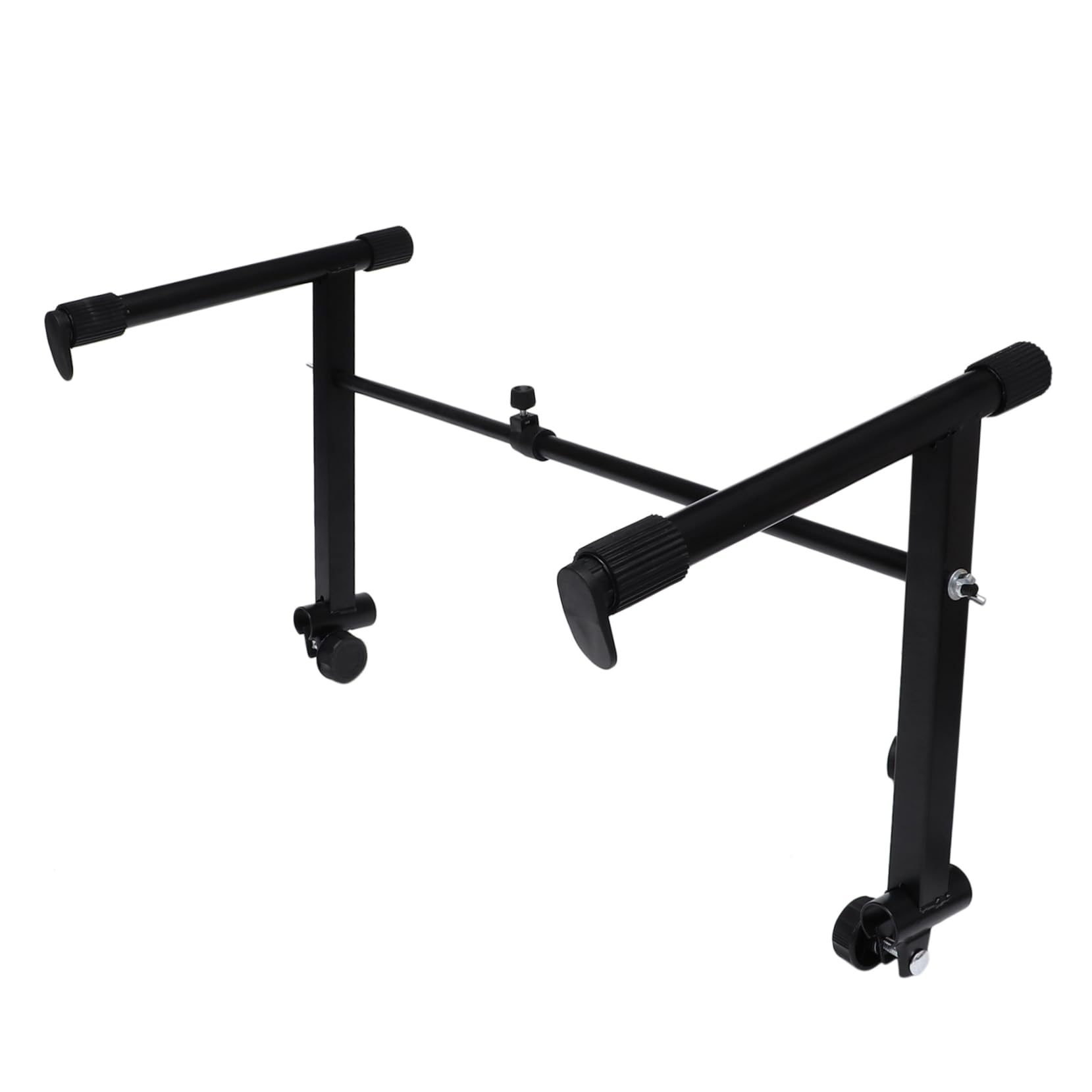 WHAMVOX Stand Keyboard Two-tier Keyboard Stand for Pianos Black Rubber Tube Ends 71cm Width Easy to Assemble Random Style