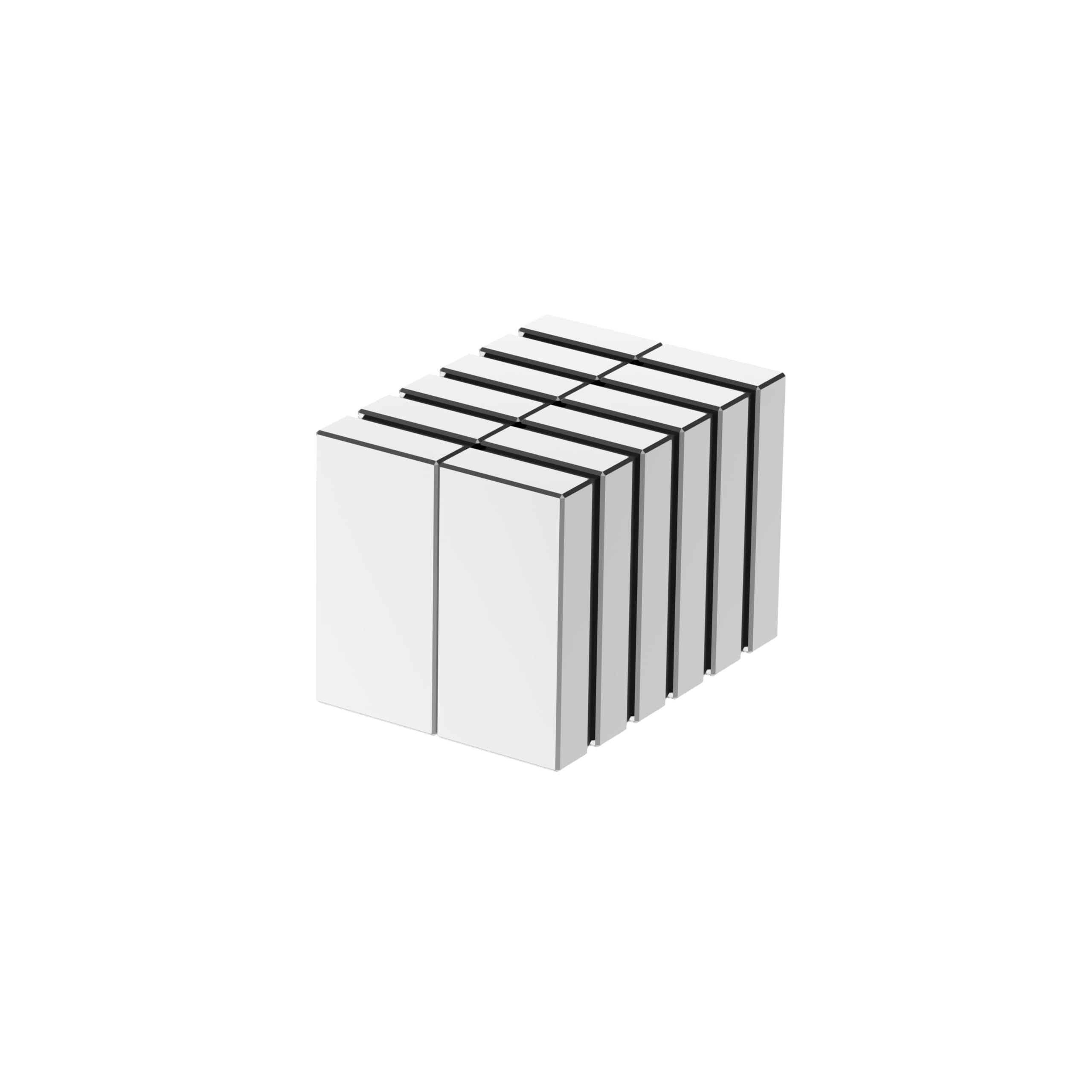 N52-1.00" L x 1/2" W x 3/16" H - 12 Pack with Two #6 Screw Holes, Strong Neodymium Bar Magnets, Powerful Rare Earth Magnets with Countersunk Holes, Heavy Duty Industrial Large Block Magnet — Amazon image 2