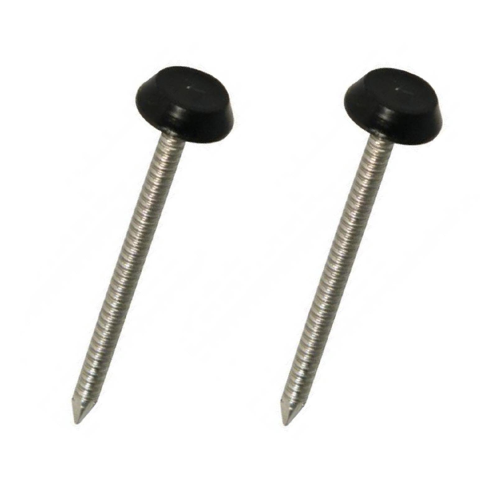 250 x Black UPVC 30mm Poly Top Pins Plastic Headed Fascia Fixings