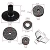 Futheda 18 Pieces Cymbal Replacement Musical Instruments Accessory Includes 3 Cymbal Sleeves with Base & 6 Cymbal Felts & 2 Hi-hat Clutch Felt & 1 Hi-hat Cup Felt & 3 Wing Nuts & 3 Washers Drum Kit #4