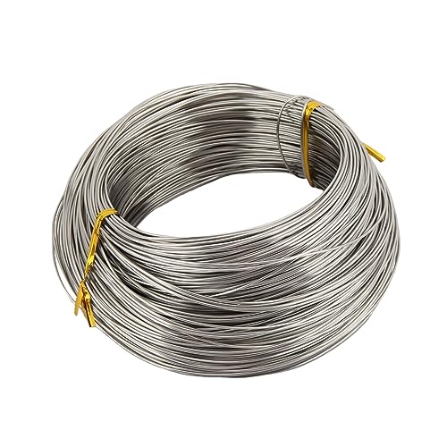 ZDLSDL Alambre de acero inoxidable, inoxidable φ1,0 mm, 100 m, para manualidades