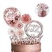 PXRLMYF Compleanno Torta Topper,Oro Rosa Torta di Compleanno Cake Topper Set,Decorazione Torta di Compleanno per Ragazza Feste di Compleanno