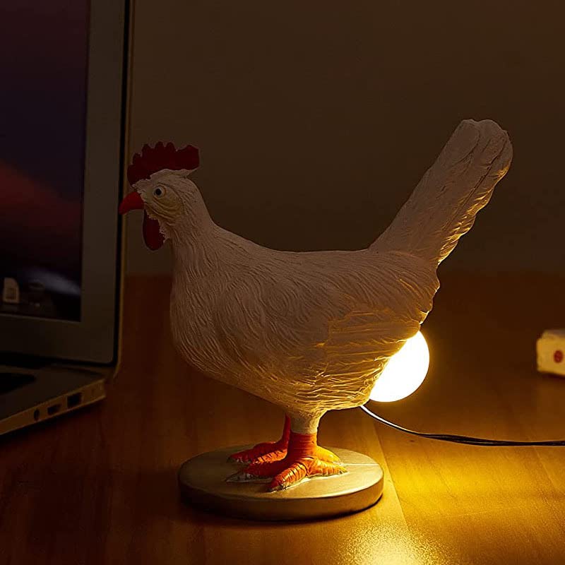 Chicken Egg Lamp In Butt Weird Lamp, Resin Chicken Egg Night