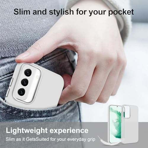 Image of DIZORO Matte Case for Samsung S24 5G Translucent Hard Back Phone Case Anti-Fingerprint Anti-Slip Shockproof Protective Case Cover for Samsung S24 5G Frosted New White