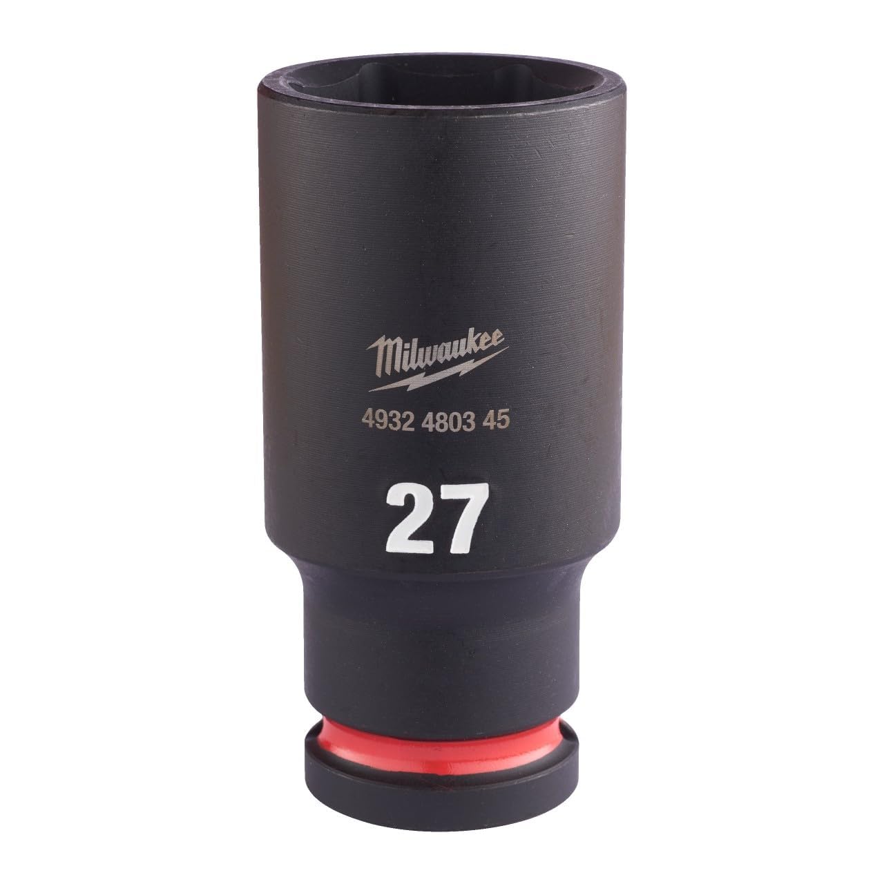 27mm SHOCKWAVE Deep Impact Socket - 1/2 Inch Drive - 6 Point - MILWAUKEE