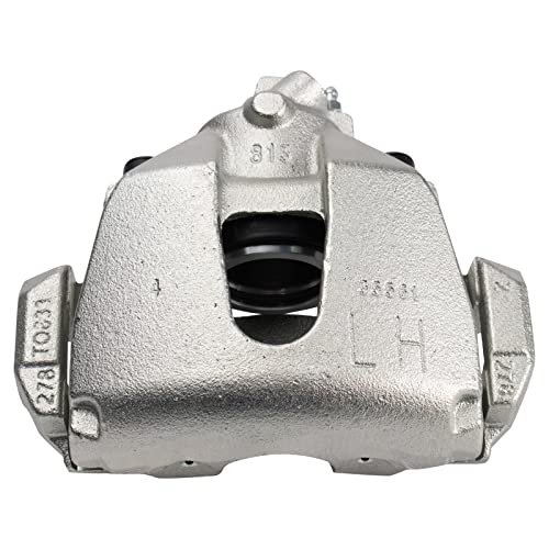 Image of TRQ Front Driver and Passenger Side Brake Caliper Set Caliper Brackets Hardware Compatible with 2012-2018 Ford Focus 2013-2018 Ford C-Max