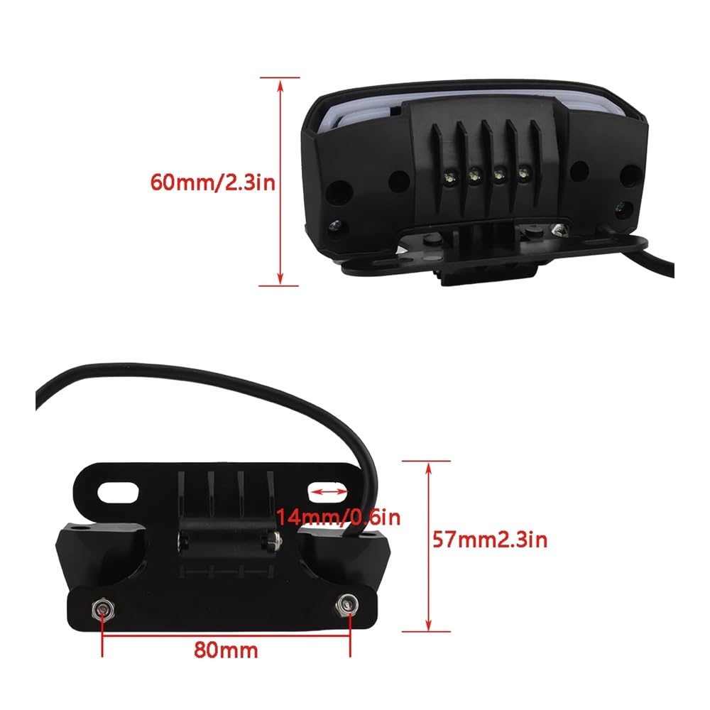 DAGMARA Freno Luce Stop Moto Luci di Stop Posteriori Universali per Motociclette, Indicatori di Direzione, Lampeggianti, 12 V per Accessori per Scooter, Luci di Stop Posteriori per Motociclette