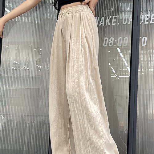 Girls Wide Leg Pants Flowy Loose Fit Palazzo Pants Kids Summer High Waisted Beach Pants Casual Baggy Trousers3