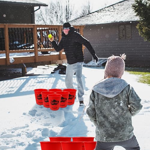 image for Juegoal Outdoor Yard Games Set with Buckets and Balls, Toss Game Throw