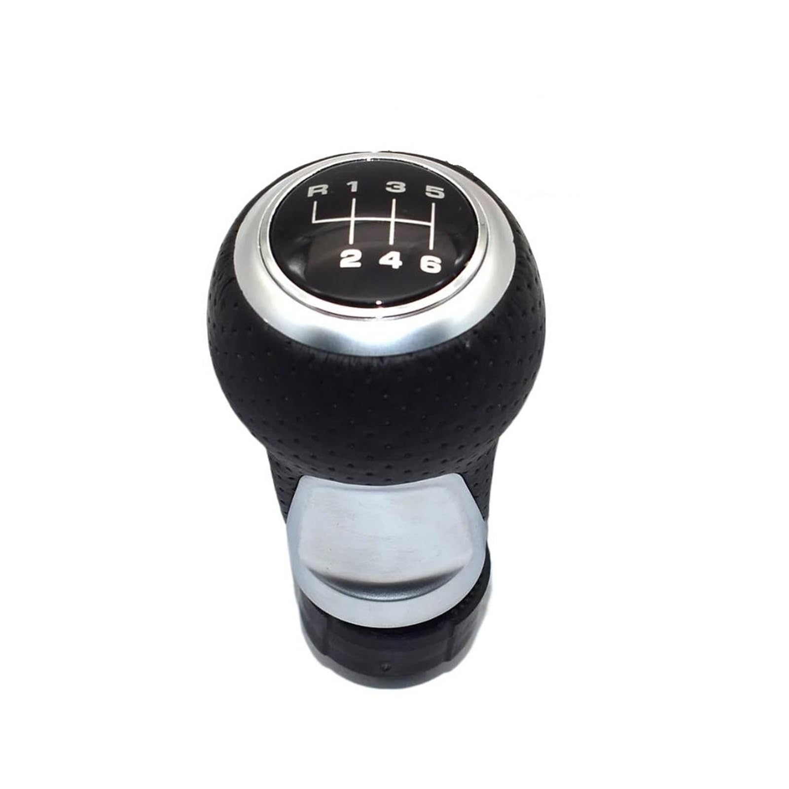Kunyos Silver 6 Speed Gear Knob For A3 For A4 B6 B7 B8 For A6 S4 8K For A5 8T For Q5 8R S Line/Ibiza 6J / For Seat Leon/For Golf Mk4 / For Passat Performance Stylish Gear Shifter Knob(Silver 6 Speed)