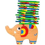 Recomensación: juego para alumnos de primaria / escuela / primer curso / escuela primaria / preescolar / guardería y adecuado para niños a partir de los 36 meses. El juego educativo es adecuado para niños y niñas por igual. El regalo de cumpleaños perfecto. ¡Conviértete en el rey de la construcción con el elefante Magic de Montessori Natureich!