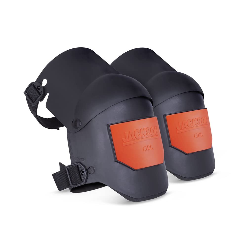 JACKSON SAFETY 95110 Universal, Grey/Orange Ultra-Flex Premium Grade protective durable comfort anti-slip Knee Pads for construction, work, gardening, flooring or DIY, grey