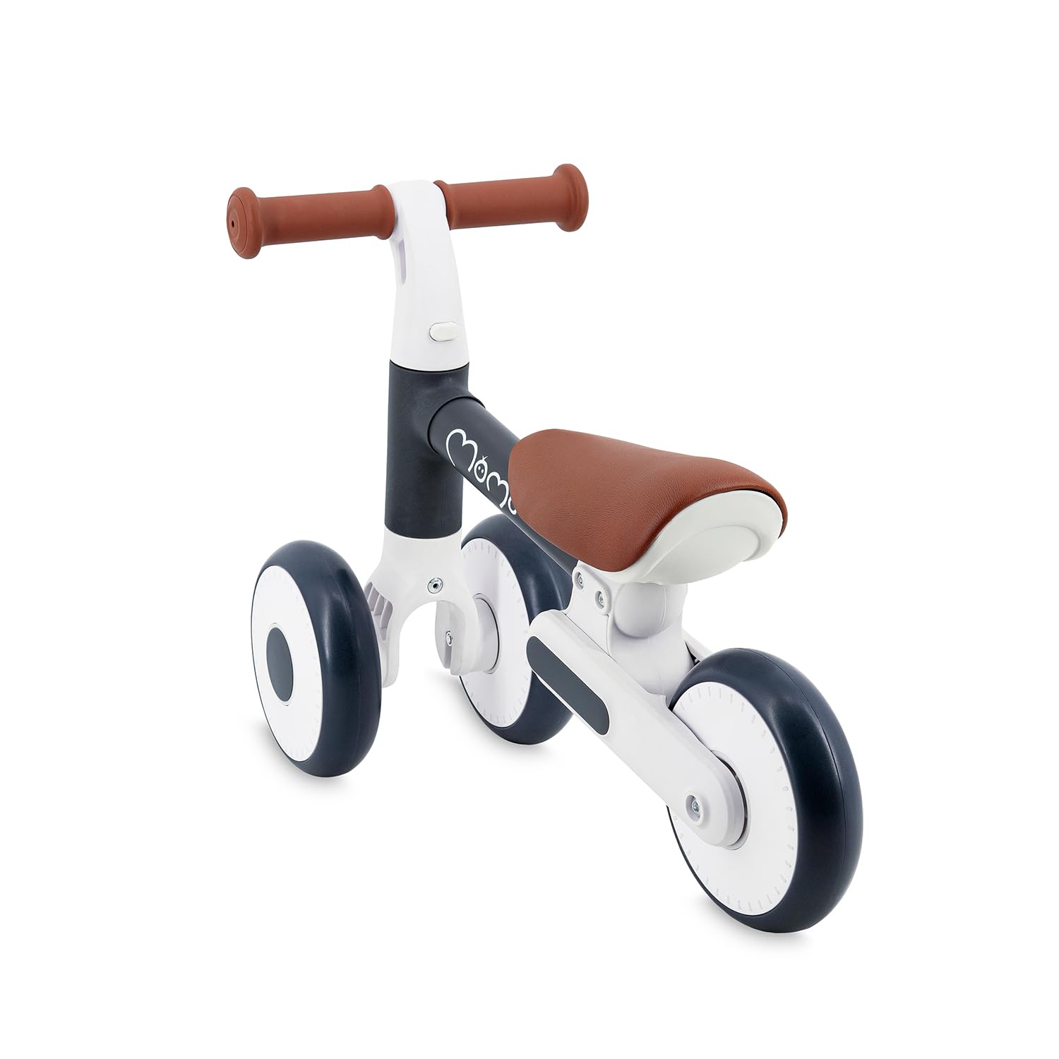 Momi Bicicleta sin Pedales Dex para niñas y niños de 1 a 3 años, Cuadro Plegable, sillín Regulable en Altura, Ruedas de plástico Resistentes a pinchazos, Peso Solo 2 kg