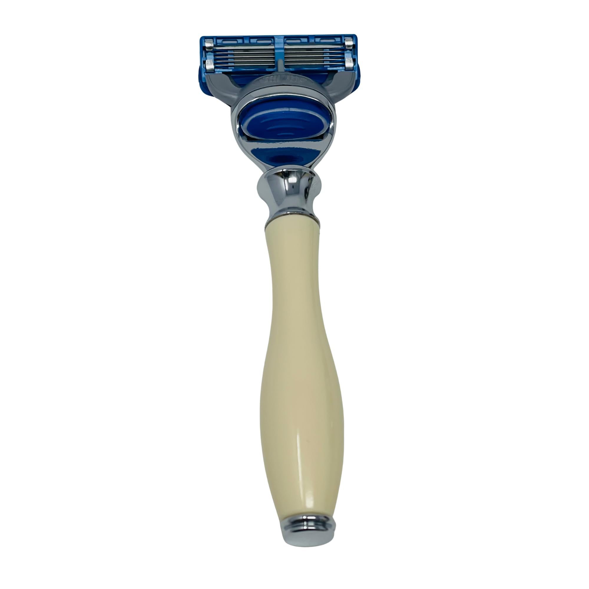 G.B.S Ivory 5 Blade Compatible Razor 5.5in Length Ergonomic Handle
