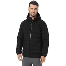 32 Degrees Mens Water-Repellent Packable Puffer Down Jacket | Ultra-Light with Hood
