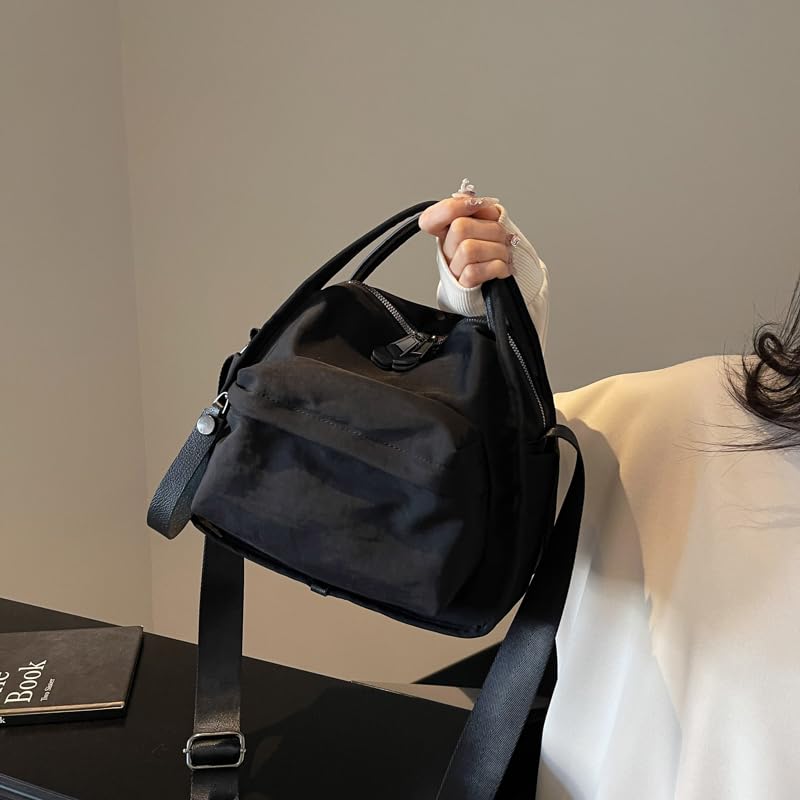 JQWYGB Crossbody Bags Top Handle Shoulder Handbags for Women Nylon Shoulder Bag Elegant Top Handle Tote Satchel Travel Purse3