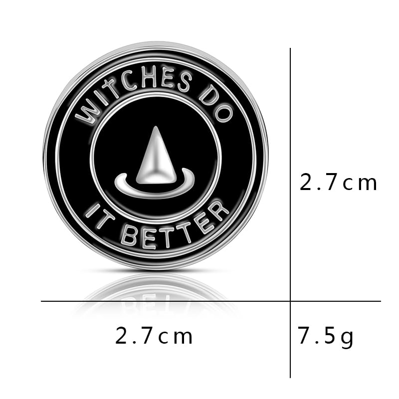 Witches Do It Better Brooch Artist Shiny Jewelry Art Student Graduation Souvenir Brooch Drip Oil Painted Enamel Pin Suitable for Hat Jacket Canvas Bag2