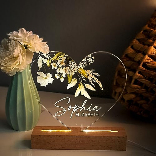 Lámpara nocturna personalizada Yippee Daisy para bebé miniatura 2