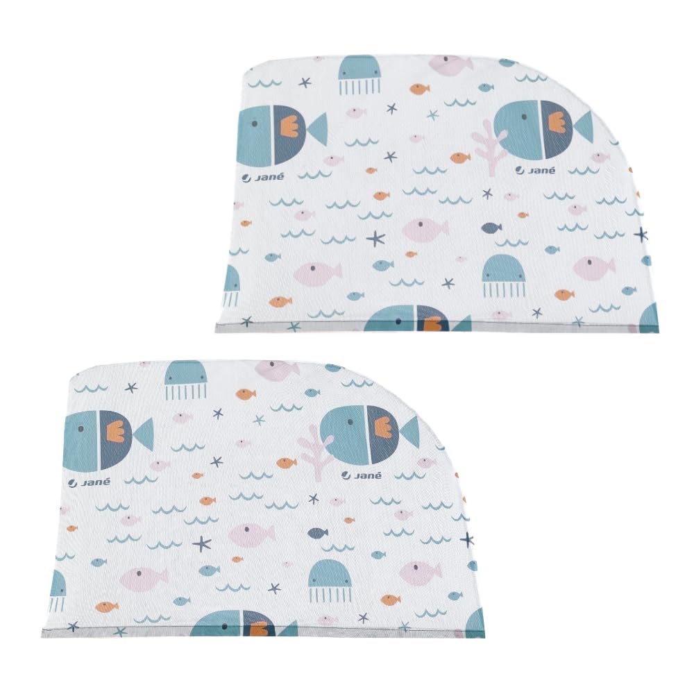 Jané Parasol para Coche, Protege de Insectos, Protege del Sol, 2 Unidades por Pack, Talla XL, Azul