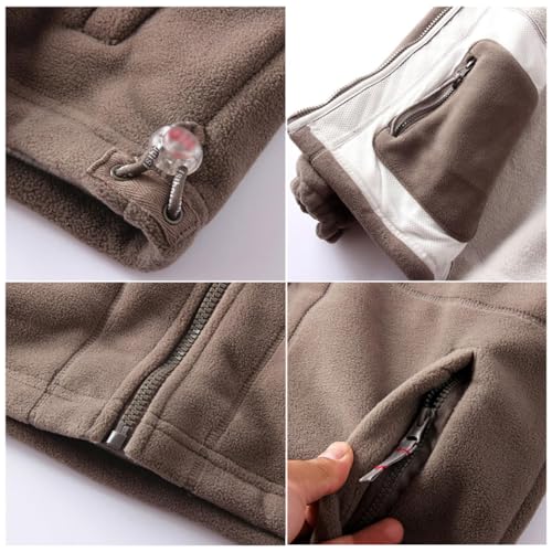 Double-Layer Fleece Hooded Jacket, 360-Degree Ultra-Warm Sherpa Jacket, Winter Full-Zip Polar Fleece Jacket2