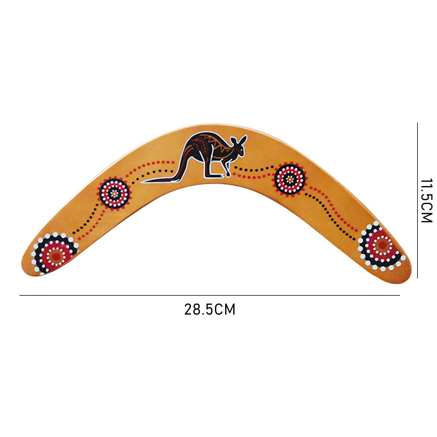 2-teiliges Boomerang Set - Rückkehr-Flugbumerang Aus Holz Für Anfänger