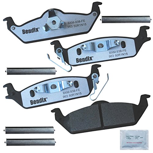 Image of Bendix Fleet Metlok MKD963FM Semi-Metallic Rear Brake Pads for Dodge Dakota 2004-2003